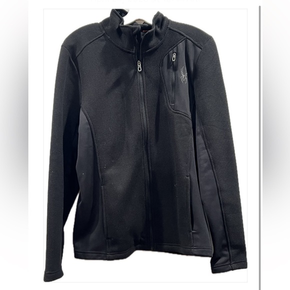 Men's SPYDER Black Jacket - Picture 1 of 9